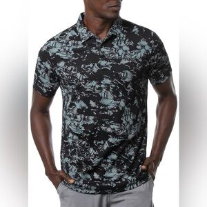 Travis Mathew Alley Oop Multicolor Golf Polo Shirt XL Whistling Straits